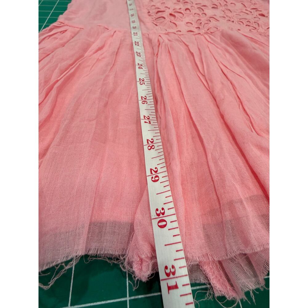 Free People Ilektra Babydoll Lace Slip Dress Barbiecore Coquette NWT XL Pink Raw - Picture 12 of 13